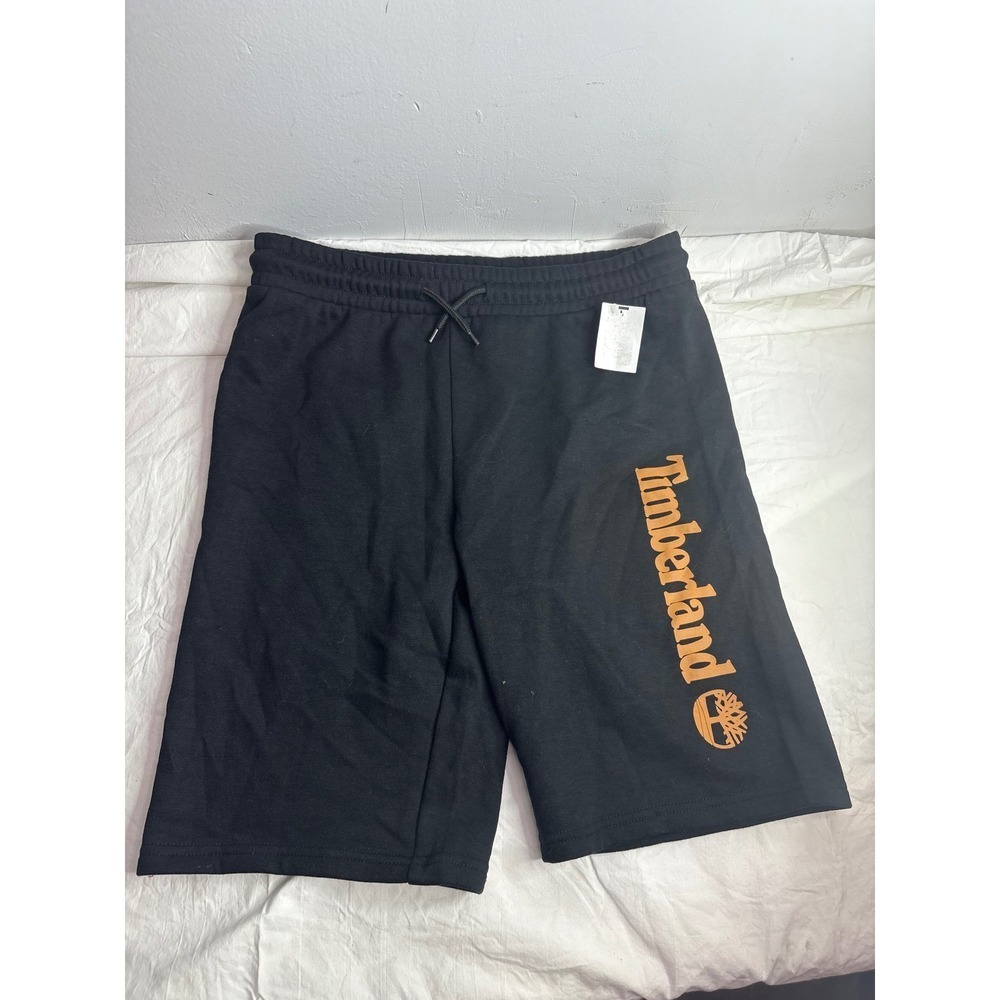 Timberland Kids Black Logo Shorts newSweatpants Joggers Size L G 14